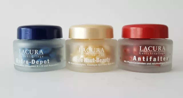 Lacura 3'er Gesichtspflege Set-Antifalten, Reife Haut Beauty und Hydro Depot NEU 2