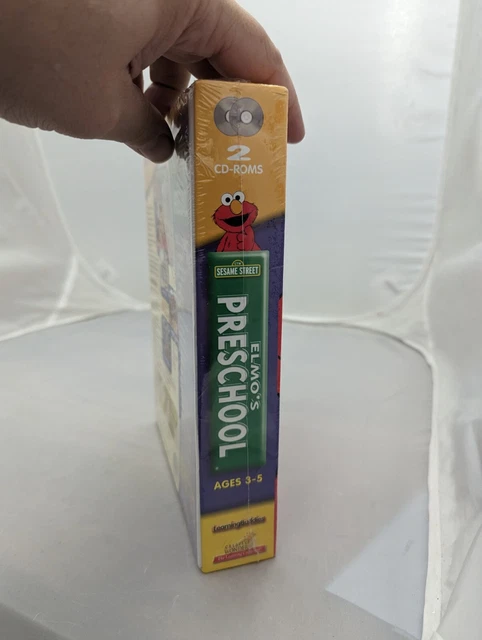 Elmo Pre Writing SESAME STREET ELMOS Preschool CD ROM Skill Chart Reading Maths Learning ...