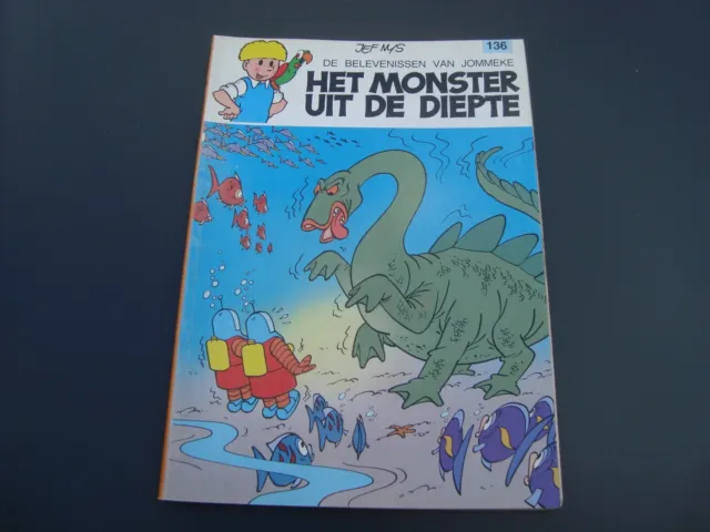 Jommeke Strip / Comics Folge 136 " Het Monster uit de Diepte " Jef Nys farbig