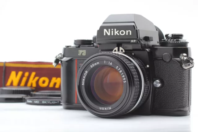 [N MINT w/Strap] Nikon F3 HP 35mm Film Camera Ai-s 50mm F1.4 Lens From JAPAN K81