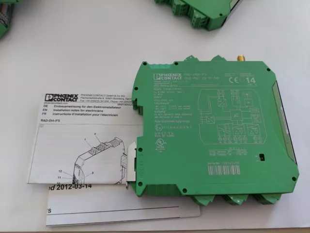 Phoenix Contact RAD-2400-IFS 2.4 GHZ WIRELESS TRANSCEIVER 2901541 RAD2400IFS