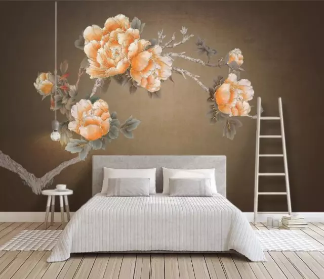 3D Blumen H412 Tapete Wandbild Selbstklebend Abnehmbare Aufkleber Sinsin