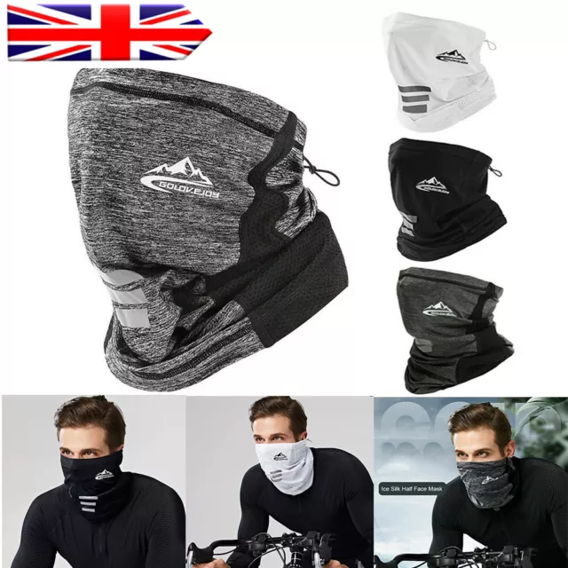 Man Neck Gaiter Half Face Mask Scarves Balaclava Bandana Sport Headwear Snood ❤❤