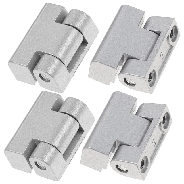 4 piezas bisagra de máquina de caja de distribución de aleación de aluminio de 2,9 x 2,5 cm