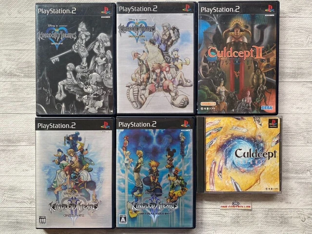 SONY PS 1  2 Kingdom Hearts ⅠⅡ & Final Mix &  Culdcept ⅠⅡ 6games set