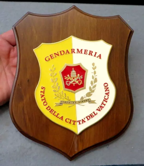 Crest " Gendarmeria Vaticana " Stato Della Citta' Del Vaticano - Fides Et Virtus