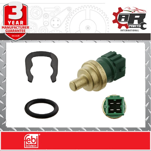 COOLANT TEMPERATURE SENSOR with seal & clip fits Audi, Seat, Skoda