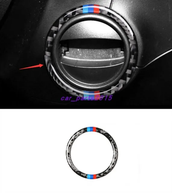 CARBON FIBER INTERIOR Keyhole Decorative Ring for BMW 5 Series E60 05 ...