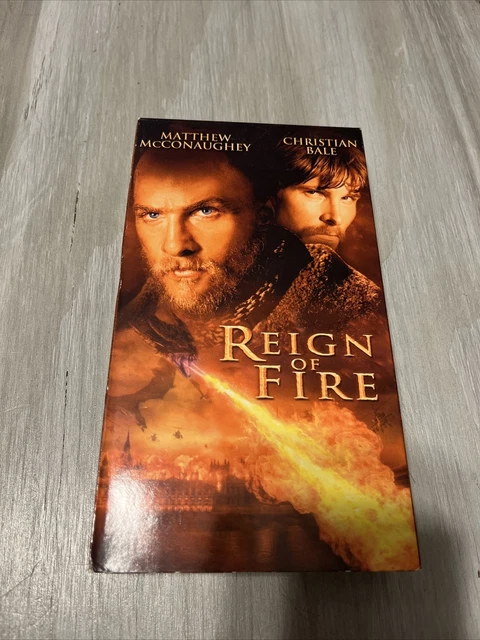 REIGN OF FIRE VHS 2003 VCR Video Tape Christian Bale Matthew