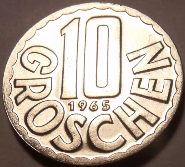 Proof Austria 1965 10 Groschen~Imperial Eagle~Free Shipping