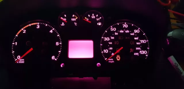 led clock upgrade kit lightenUPgrade PINK ford transit mk7