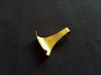 One Reclaimed Antique Brass Small Victorian Picture Hook Décor Furniture (ER190)