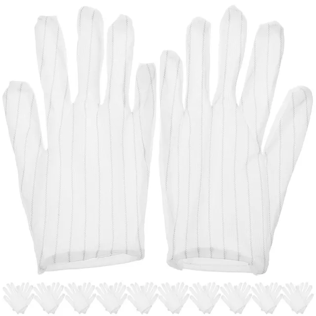10 Pairs Gloves Jewelry Inspection Handling Banquet Women's Thicken