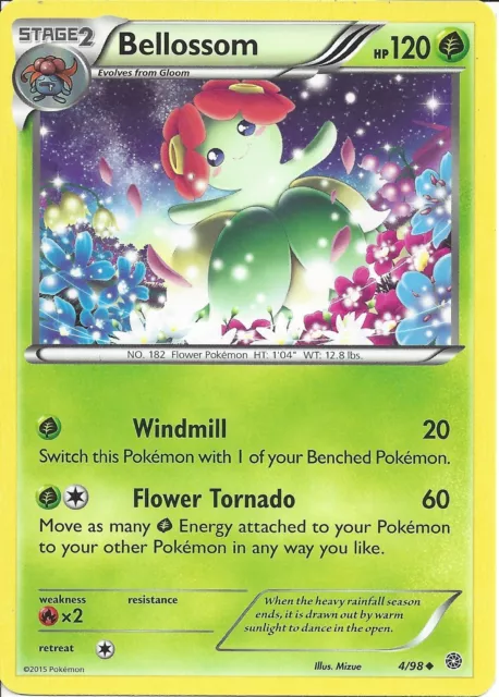 4/98 Bellossom Uncommon Card: Pokemon Trading Card Game XY-07 Ancient Origins