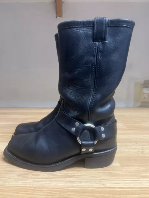 CHIPPEWA 27868 MENS 8.5 EE Black Leather Harness Vibram Soles Motorcycle Boots 185.00 PicClick
