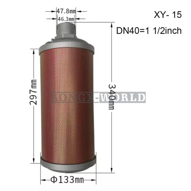 Pneumatic Muffler for Air Compressor Dryer Diaphragm Pump Vacuum Pump XY-15 New