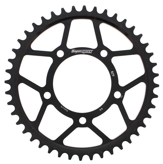 Supersprox Rear Steel Sprocket 44T Black RFE-829-44-BLK