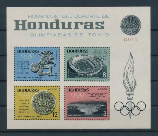 [104835] Honduras 1964 Olympic Games Tokyo Souvenir Sheet MNH