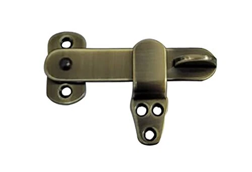 QCAA Solid Cast Brass Barn Door Latch for Sliding Cabinet Shed Door 4 Brus
