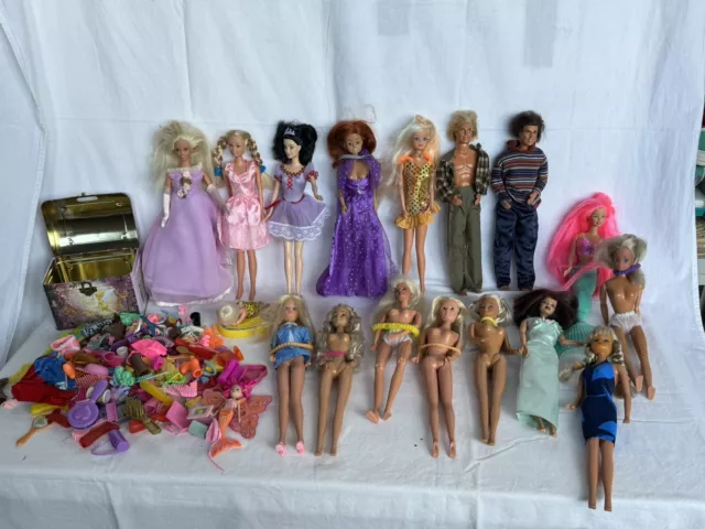 Vintage Barbie Konvolut Mattel Sammlung bespielt Meerjungfrau Zubehör Ken