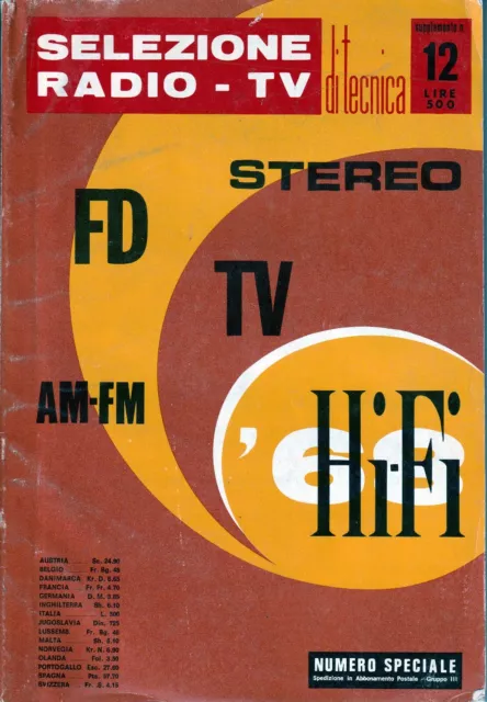 j243-SELEZIONE RADIO -TV-N°12 SPECIALE STEREO TV HI-FI-