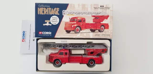 CORGI 73501 1/50 French Berliet Glr 8 Grande-Echelle Sapeurs Pompiers