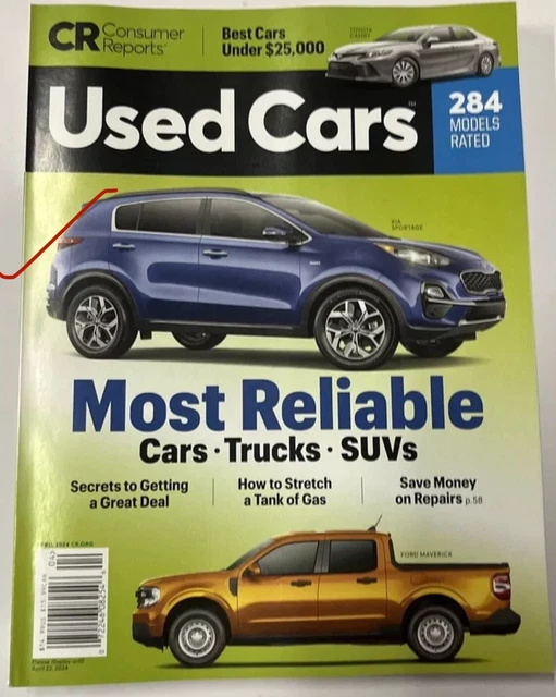 USED CARS BUYING Guide CONSUMER REPORTS April 2024 Most Reliable £14.72