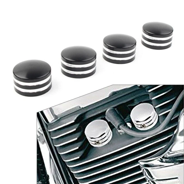 4x Head Bolt Covers for Harley Sportster XL 883 1200 1986-17 2016 Twin Cam 99-17