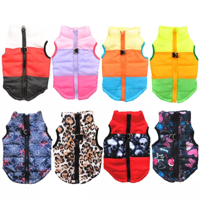 XS-XL Winter Warm Dog Vest Small Dog Clothes Puppy Coat Jacket Pet&Cat Clothes