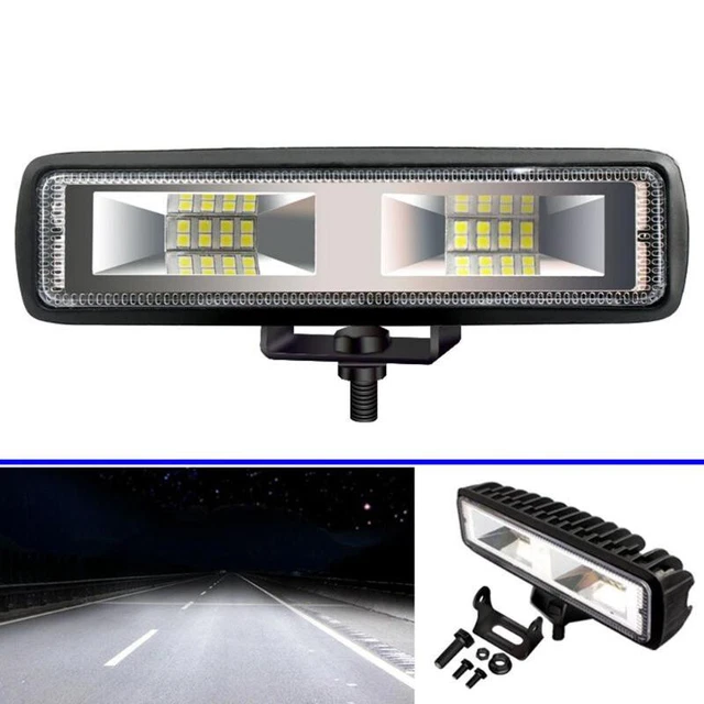 Barra luminosa da lavoro 16 LED 48 W 6000K impermeabile auto fascio spot nebbia guida LamDS $v