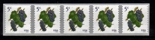 #5038 2016 Grapes Strip/5 -  MNH