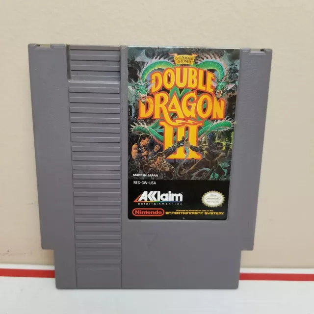 Double Dragon III The Sacred Stones 3 NES Nintendo Entertainment System Game