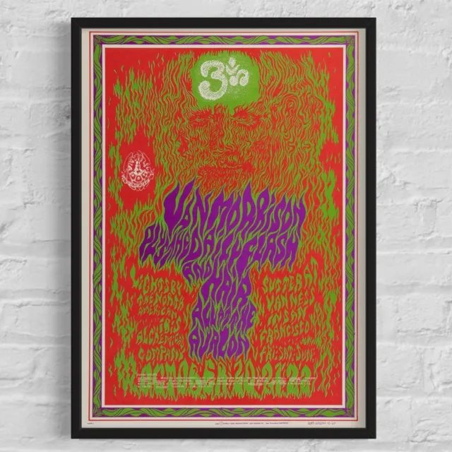 VAN MORRISON 'Avalon Ballroom' 1967 Concert Poster FD-88, 14¼"x20" Reprint