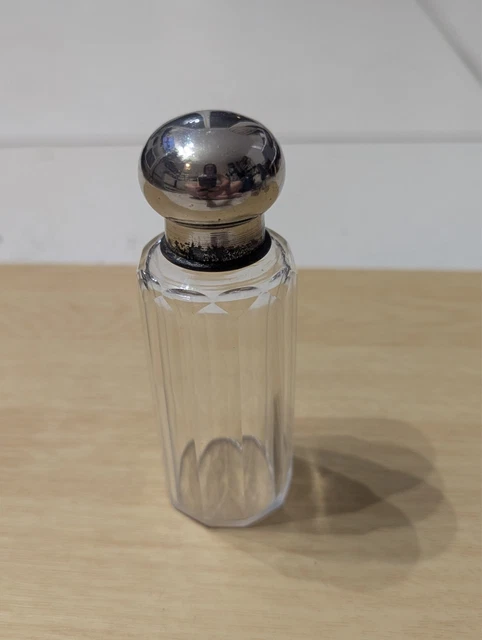 Nécessaire Toilette Art Déco Verre Craquelé Ambre – Marcel Franck France