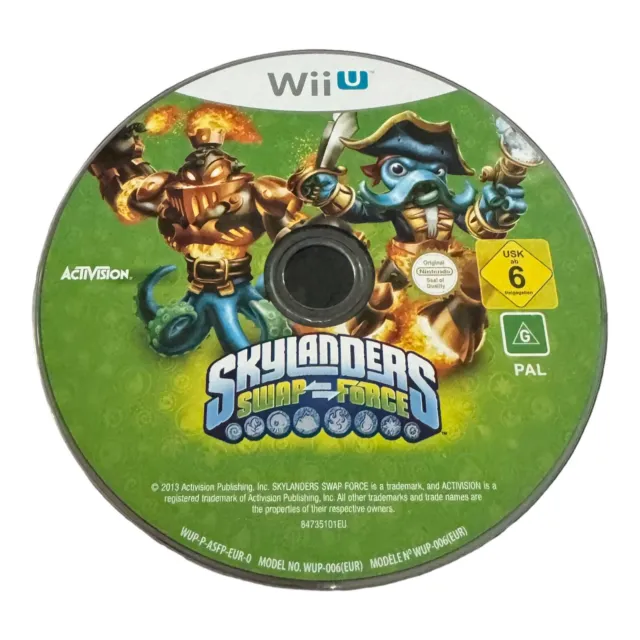 Skylanders Swap Force Nintendo Wii U Video Game PAL Disc Only
