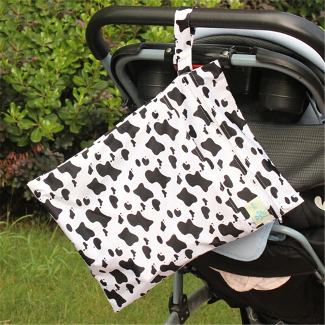 Baby Protable Nappy Washable Nappy Wet Dry Cloth Zipper Waterproof Diaper Bag AY 2