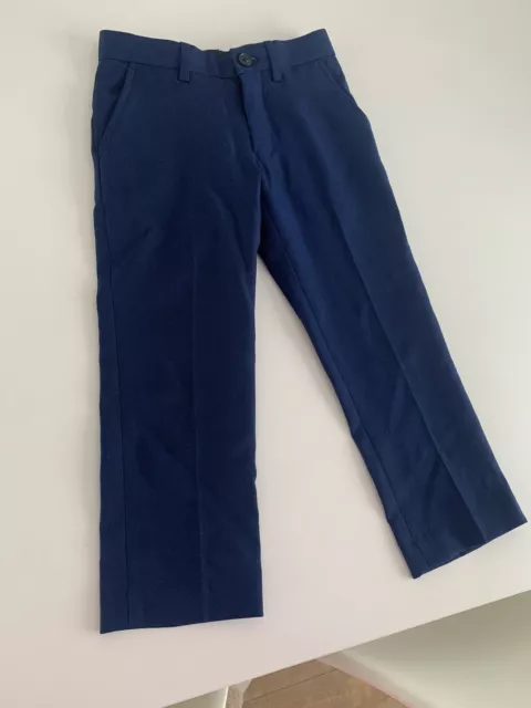 Boys Navy Blue Formal Trousers Age 4