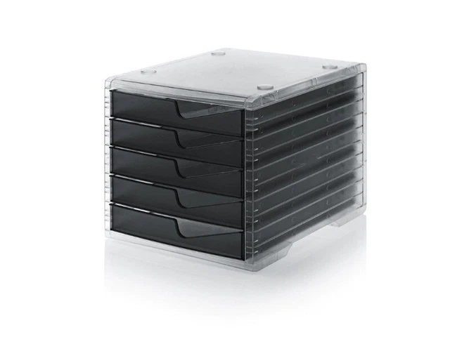 Ablagesystem styroswingbox light transparent anthrazit Ablagebox Ablagefach