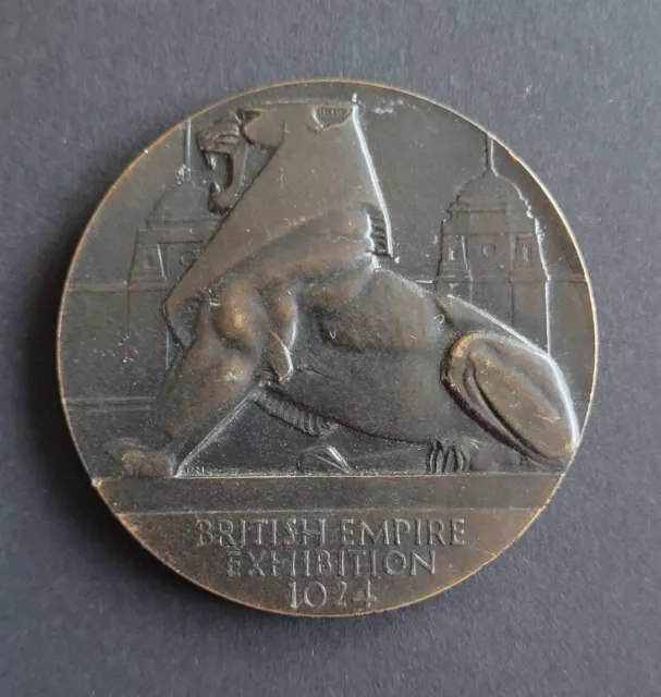 1924 British Empire Exhibition Bronze Medallion