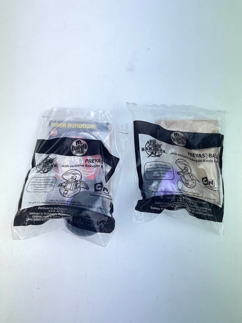 MCDONALDS 2010 BAKUGAN Dragonoid Preyas Ball x 2 Happy Meal Toys New $15.00  - PicClick AU