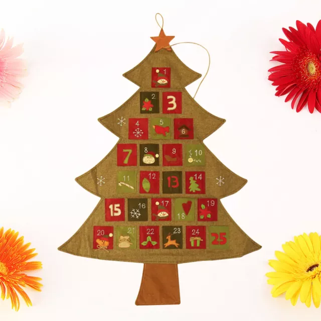 Xmas Tree Advent Calendar Nativity Ornaments for Kids Christmas