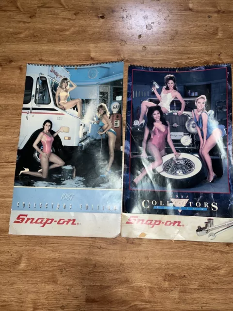 Snap-On Collectors Edition 1987&  1988 Calendars 22x13