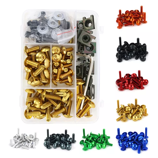 Motorcycle Full Fairing Bolts Nut Fit For Yamaha WR450F 03-18 WR250F 03-16 Gold