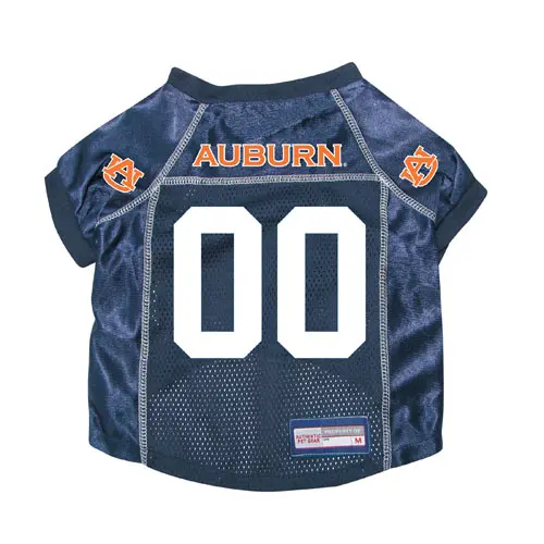 NEW AUBURN TIGERS DOG CAT PREMIUM JERSEY w/ NAME TAG LICENSED CHOOSE SIZE