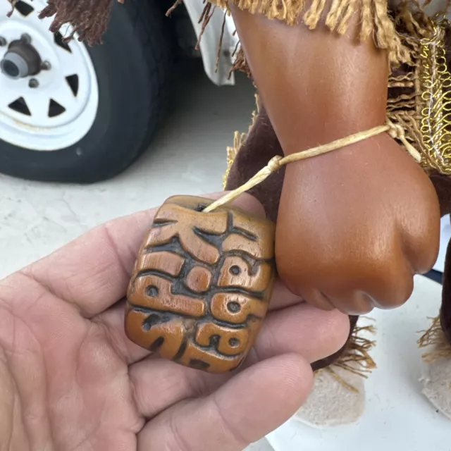 Naber Kids Wood Doll  SET OF 4 1992 Rare Cowboy Indians Native American 3