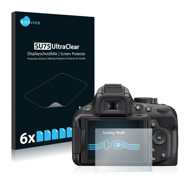 Savvies 6x film for Nikon D5200 protector screen protector screen protector protection clear