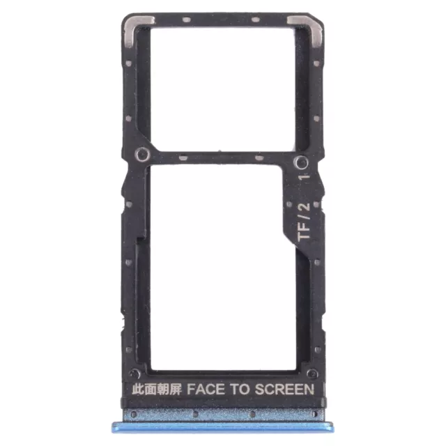 Tiroir Chariot SIM Pour Xiaomi Mi 10T 5G / Pro - Noir/argent/bleu - Neuf