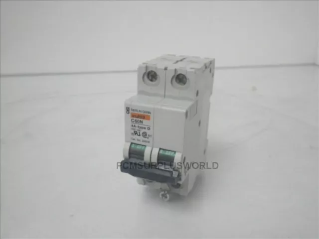 C60N 4A-TYPE D Merlin Gerin 2 Pole Circuit Breaker (Used and Tested)
