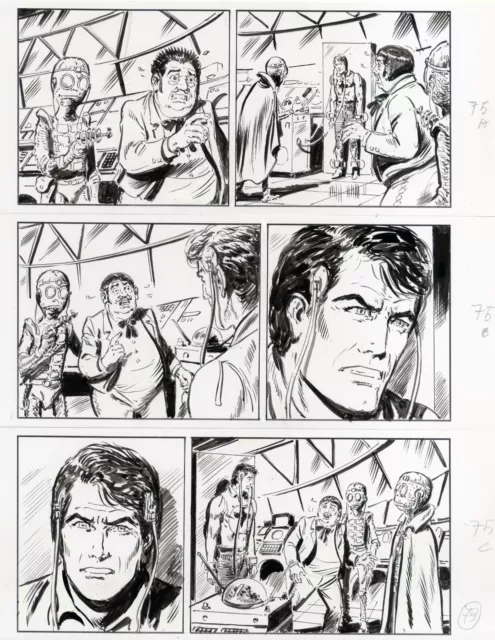 ZAGOR - TAVOLA ORIGINALE di Gallieno FERRI, n600 IL GIORNO DELL'INVASIONE pag.79