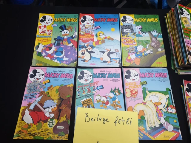 59 Micky Maus Hefte Sammlung / Konvolut Jahrgang 1985 / 2 Hefte mit Beilage